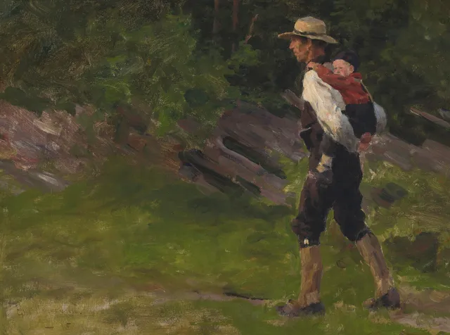 Werenskiold, Erik — "På hjemvei" 1885