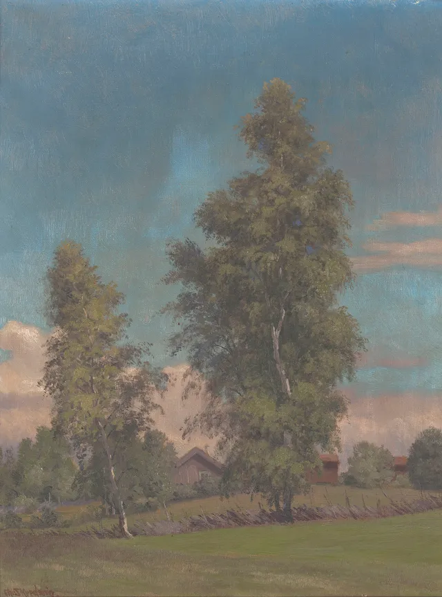 Skredsvig, Christian — "Sommer (motiv fra Vikersund)"
