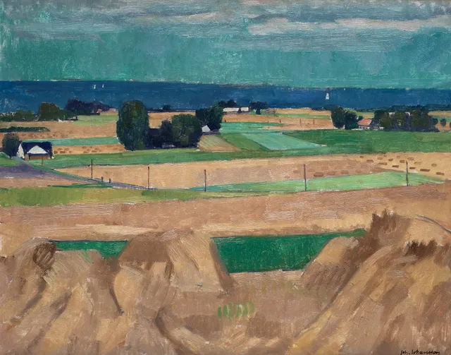 JOHAN JOHANSSON. Sommarlandskap från Skåne.