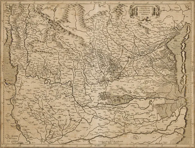 MERCATOR/HONDIUS, Veronae Vicentiae et Patavii Ditiones, 1619.