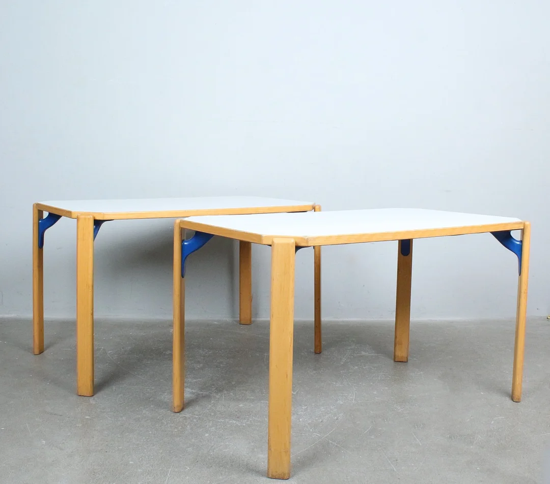 BRUNO REY. Kusch & Co., Paar Tische / Esstische, Deutschland, 1970er Jahre. — Tables — Stockholms Auktionsverk Düsseldorf/Neuss
