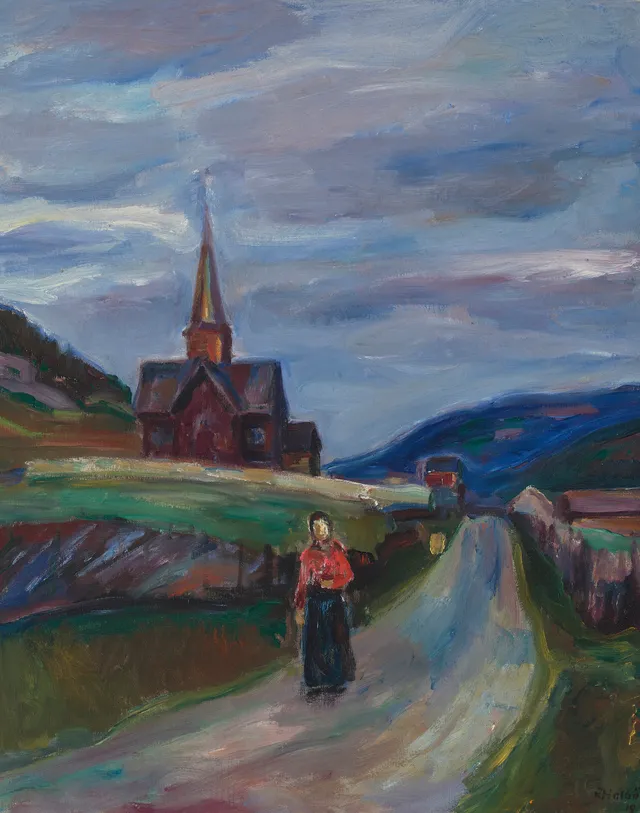 Holbø, Kristen — "Kveld i Kvikne" Gudbrandsdalen 1919