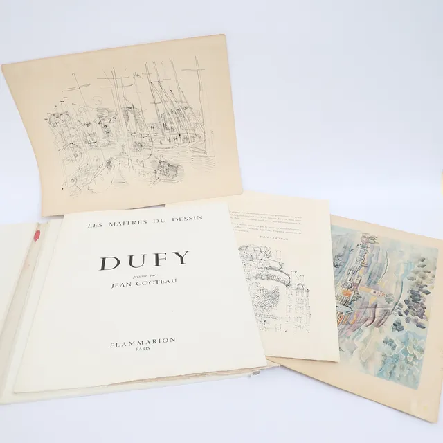 RAOUL DUFY. Grafikmapp, med grafiska blad.