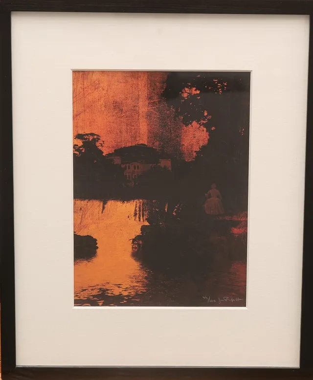 JAN RUFELT. gicclétryck nr 44/100, signerad, "Old Times".