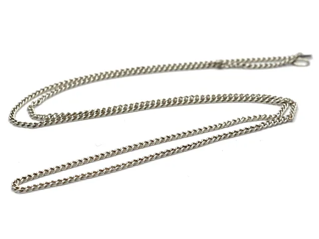 Halskedja Pansar Silver 835 ca 59cm defekt/lås saknas 6,1g