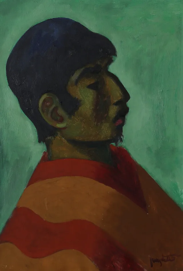 KURT JUNGSTEDT (STOCKHOLM 1894 - 1963). Male portrait.