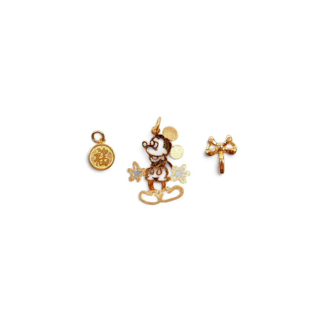 TWO 24CT YELLOW GOLD PENDANTS AND ANOTHER. — Brooches & Pendants — Batemans of Stamford