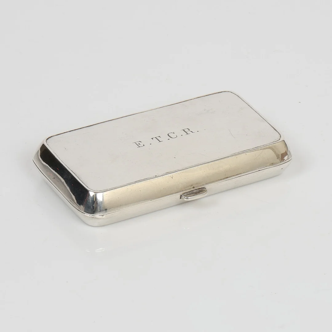 A GEORGE VI SILVER CIGARETTE CASE. — Silver — Bishop & Miller