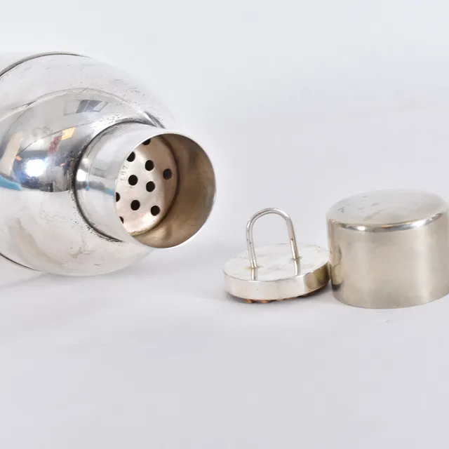 SHAKER, nysilver, C G Hallberg Stockholm 1950-tal.