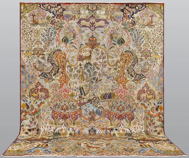ORIENTMATTA. Figural kashmar, 395 x 305 cm.