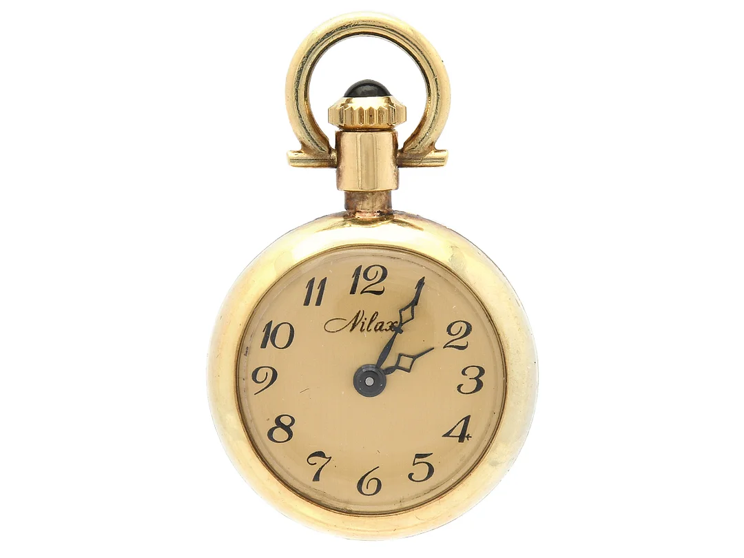 NILAX, mormorsur, 21 mm, Cal 1980, 14K guld, ankargång, ca 1980. — Klockor/Nilax — Kaplans