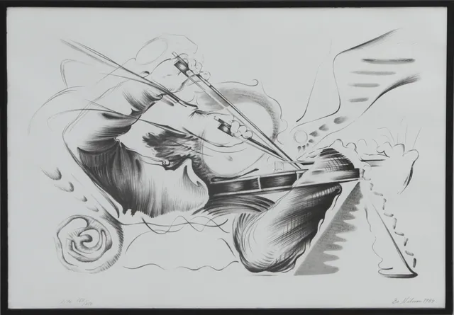 BO NILSSON. LITO, signerad, 1984.