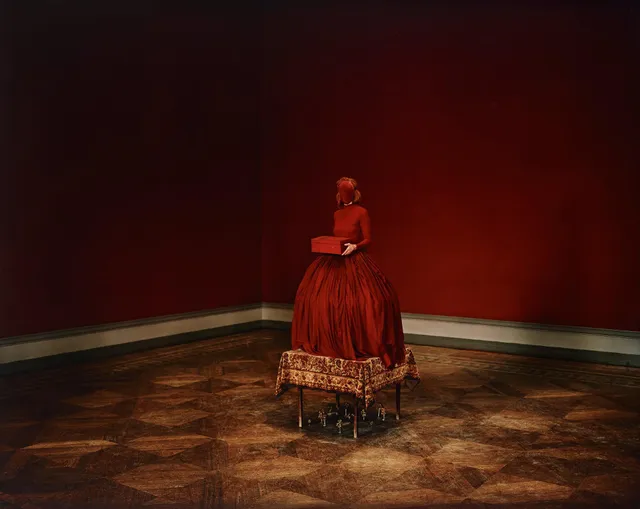 Denise Grünstein, "Red Cardinal", 2014.