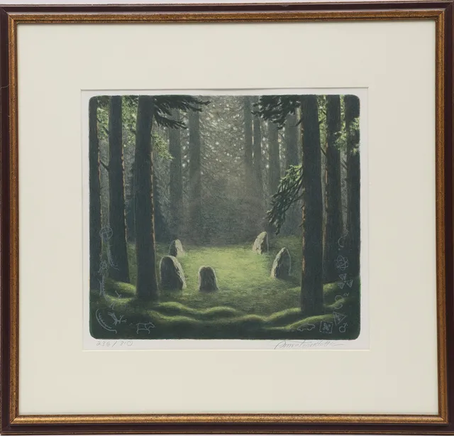 ANNA TORESDOTTER. Skogsbild, signerad och numrerad.