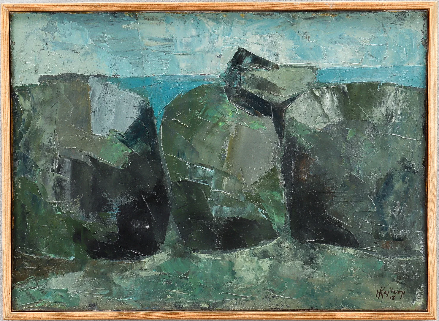 HANS KAJTORP. "Stenar" I. — Paintings — Karlstad Hammarö Auktionsverk