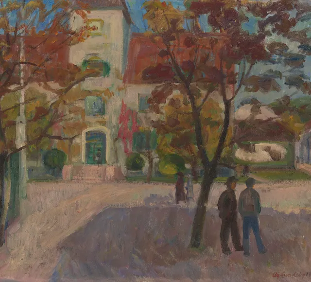 Lundeby, Alf — "Fra Stortorvet, Lillehammer" 1922