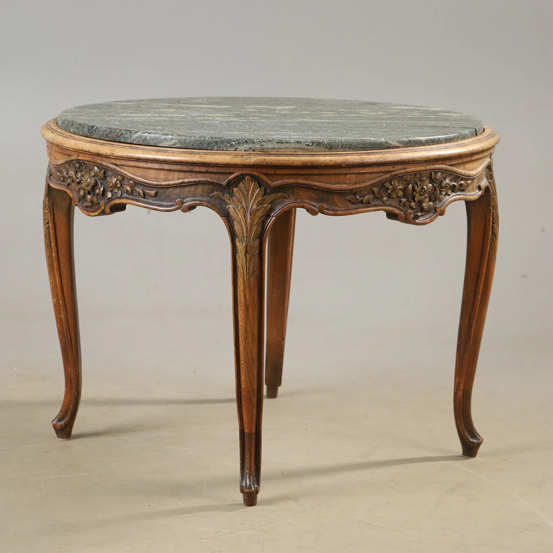 BORD, bok med stenskiva, rokokostil. — Tables — Helsingborgs Auktionskammare