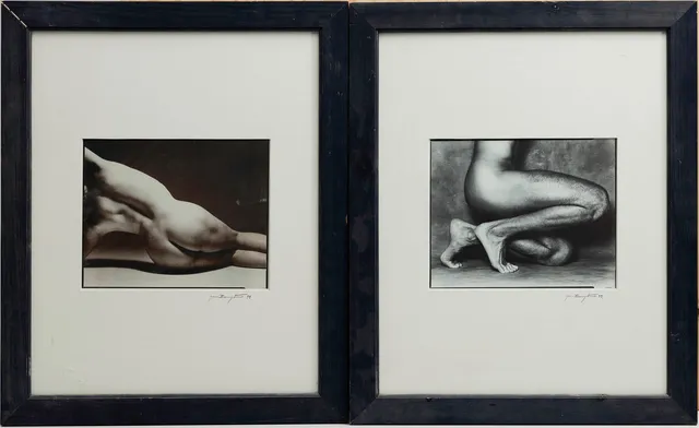 JAN BENGTSSON. Tryck efter fotografier, 2 st, Figurstudie, signerade, 93 resp 95.
