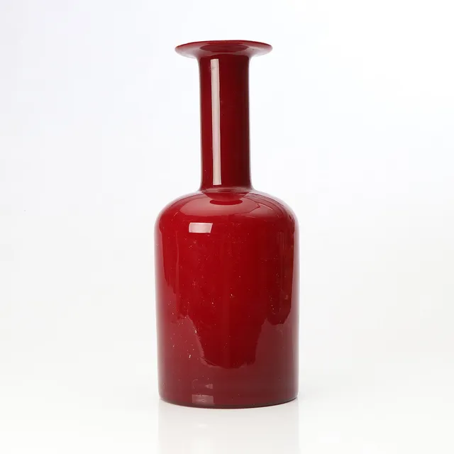 OTTO BRAUER. VAS. Konstglas. Holmegaard. 1900-talets andra hälft. Etikettmärkt.