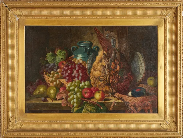 CHARLES THOMAS BALE. Stilleben, olja på duk, signerad.