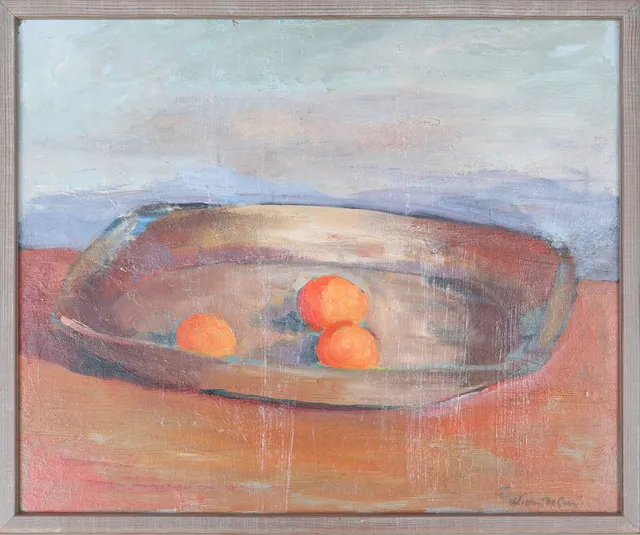 WILLEM DE GEER. olja på pannå,stilleben, signerad.