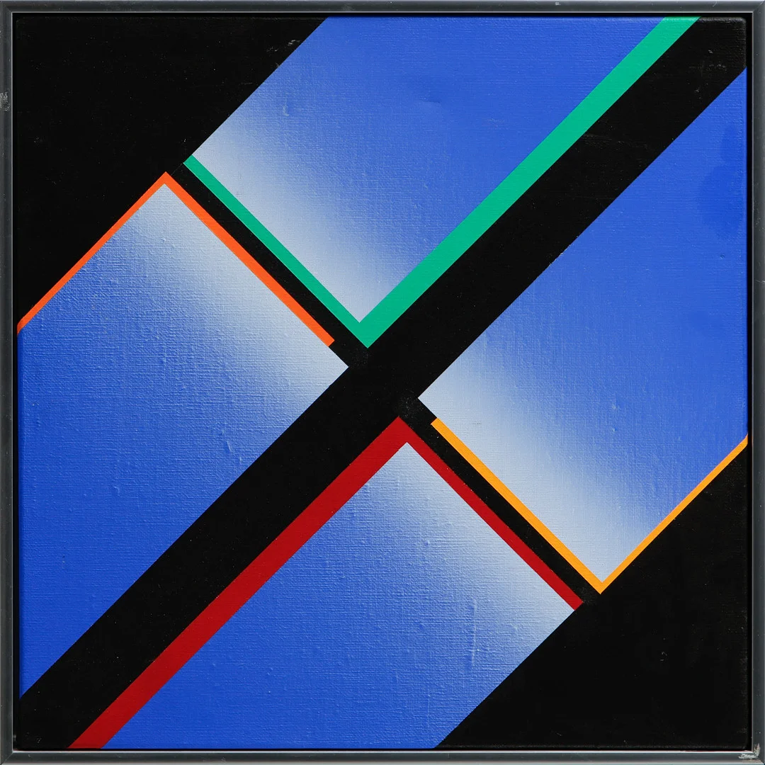 LENNART KÄRRABO. "Mirage", akryl på duk, signerad och daterad á tergo 97-. — Paintings — Göteborgs Auktionsverk