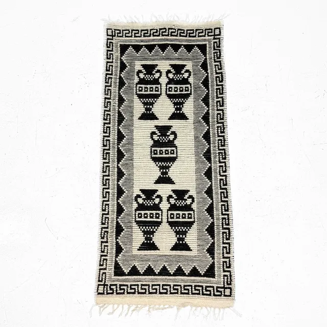 VÄGGBONAD - Motiv med antika urnor, 1900 talets mitt.