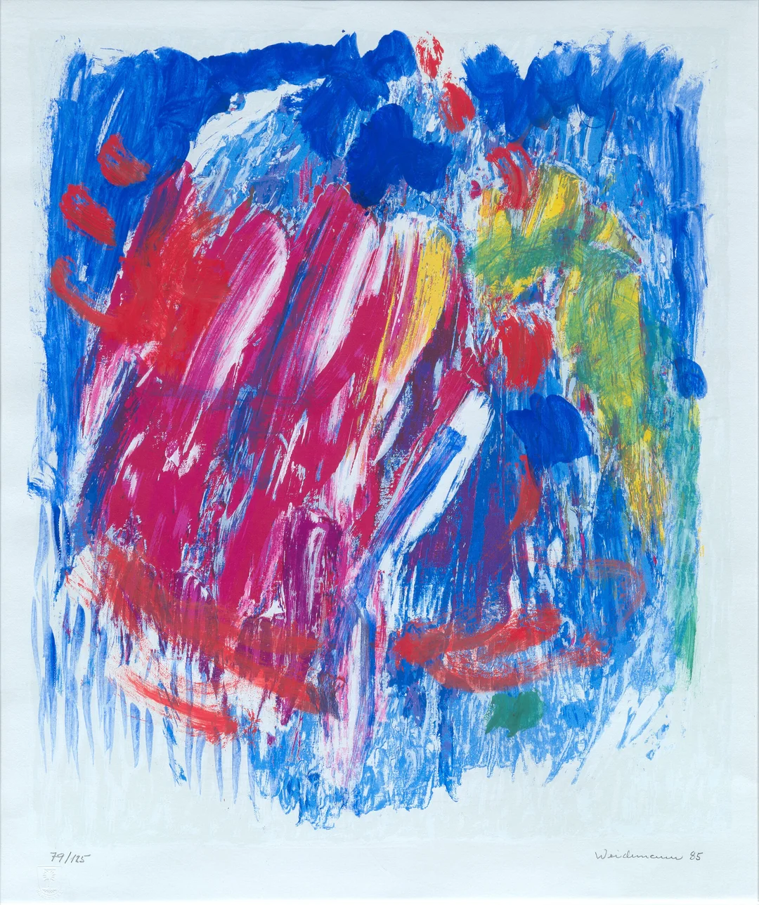 Weidemann, Jakob — Komposisjon, 1985 — Kunst/Grafikk — Blomqvist