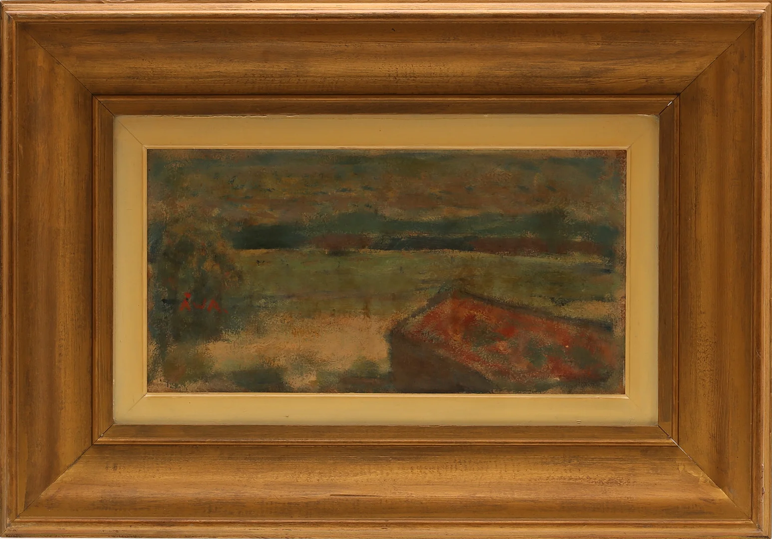 ÅKE WILHELM ANDERSSON. Olja på pannå, signerad ÅWA. — Paintings — RA Auktionsverket Norrköping