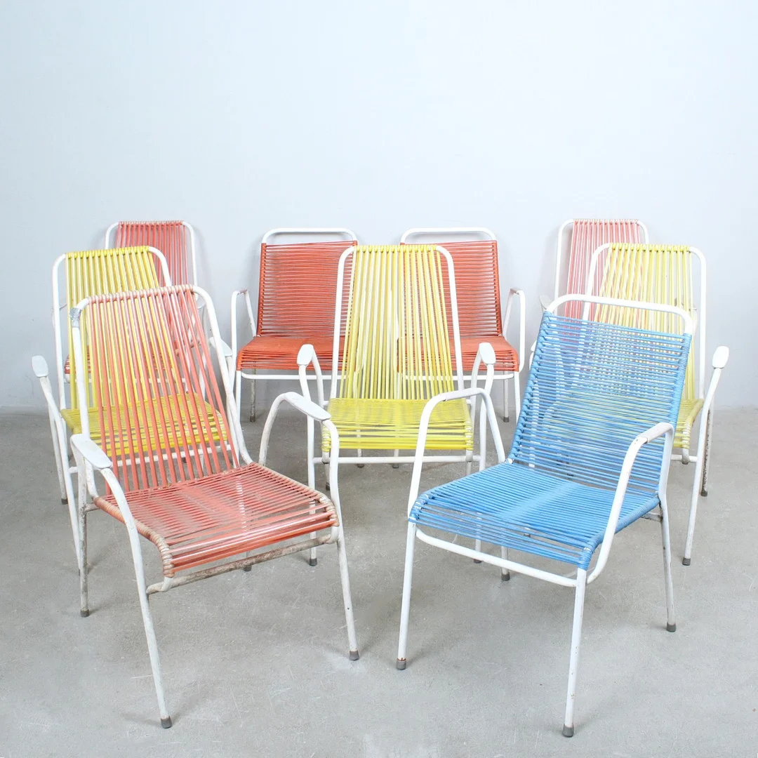 Konvolut von 9 Spaghetti Stühlen der 1960/70 er Jahre. — Armchairs & Chairs — Stockholms Auktionsverk Düsseldorf/Neuss