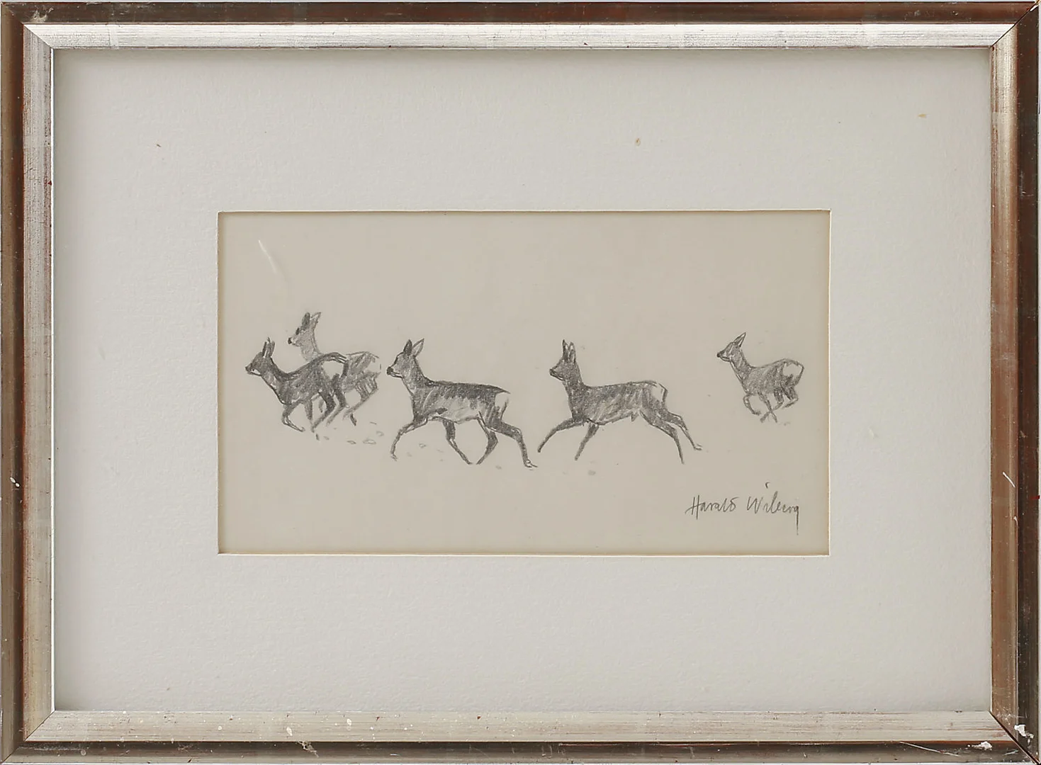 HARALD WIBERG. Teckningar, 2 st, signerade. — Drawings — Göteborgs Auktionsverk
