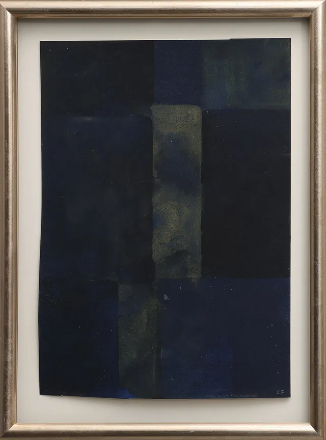 CURT FORS. GOUACHE PÅ PAPPER, SIGNERAD OCH DATERAD FEVRIER 1994.