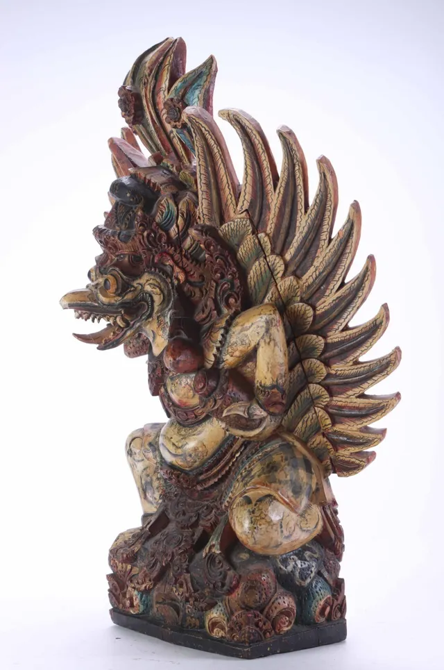 Balinese 'Garuda' wooden figure. 20 years