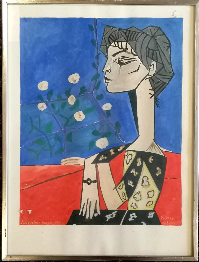 *1981 GÖSTA SÄLLBERG REPRODUCTION PAINTING OF PICASSO.