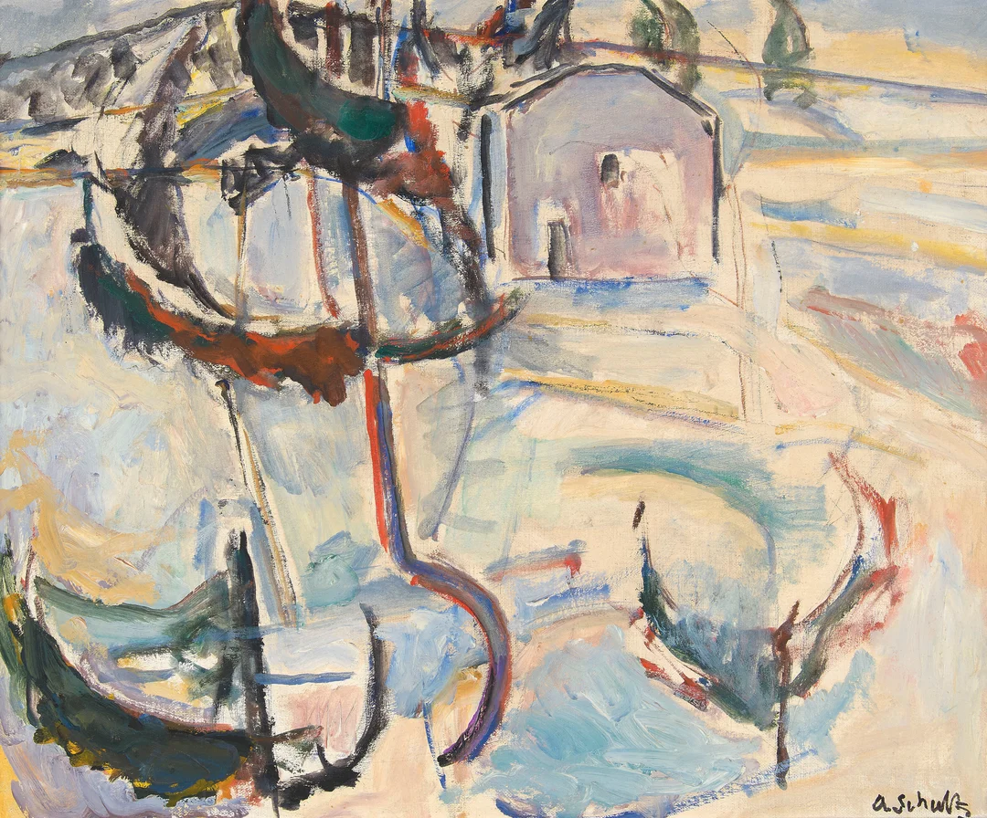 Schultz, Alexander — Vinterlandskap — Kunst/Maleri — Blomqvist