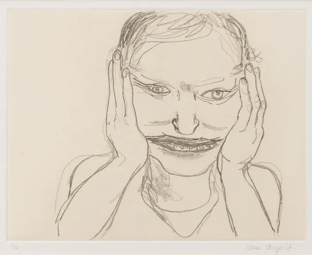 Lena Cronqvist, "Grimaser IV".