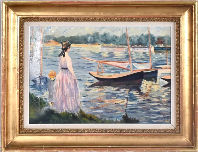 CLAUDE MONET. EFTER. oljemålning på duk, Argenteuil.