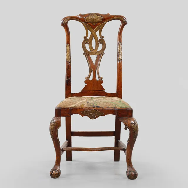 STOL, möjligen Spanien, Chippendalestil, 1700-talets senare hälft.