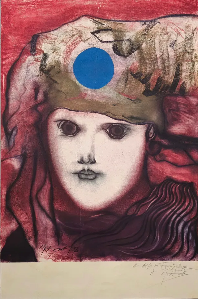 MODEST CUIXART. Rostro femenino.