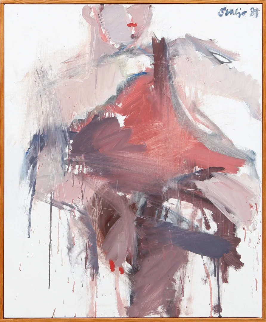 RAY STALJE. Komposition. Olja på duk, signerad och daterad 89. — Paintings — Göteborgs Auktionsverk