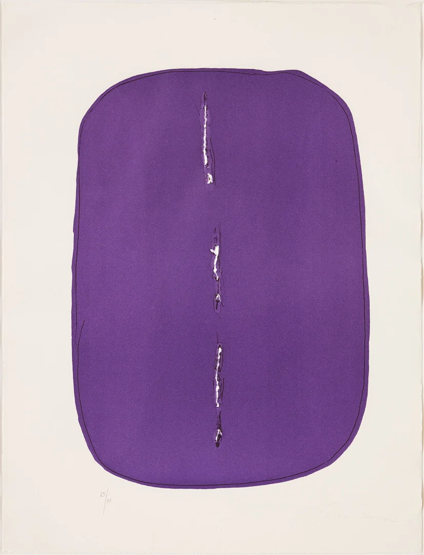 LUCIO FONTANA. "Concetto Spaziale". — Engravings & Prints — Stockholms Auktionsverk Fine Art