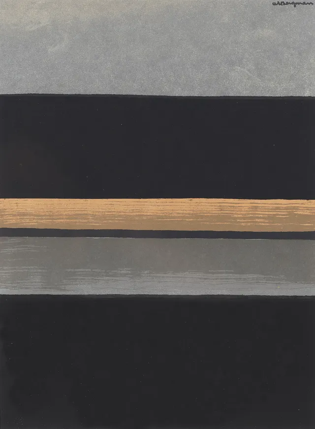 Bergman, Anna-Eva — "L11-1970 Sort horisont" / "L11-1970 Horizon noir" 1970