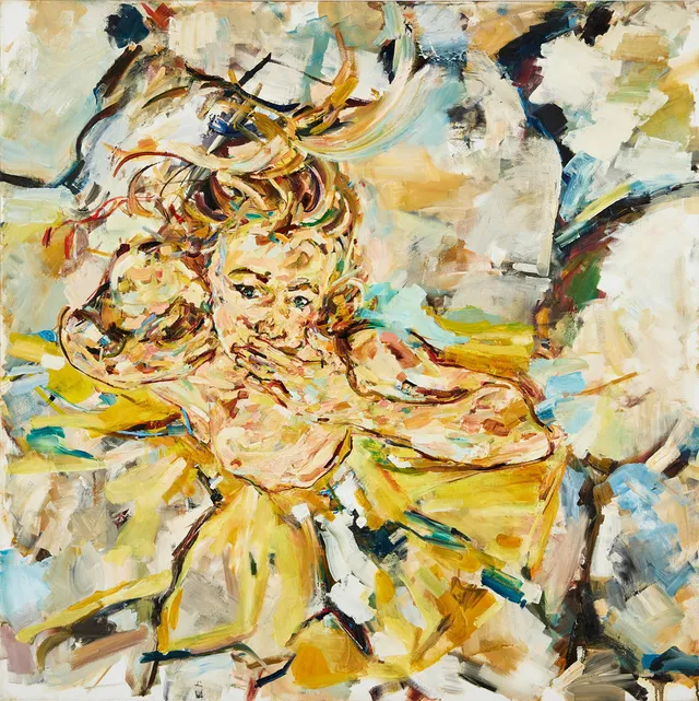 ELIN KÄLLMAN (FÖDD 1977). Cigarett, olja på duk, 101 x 100 cm.