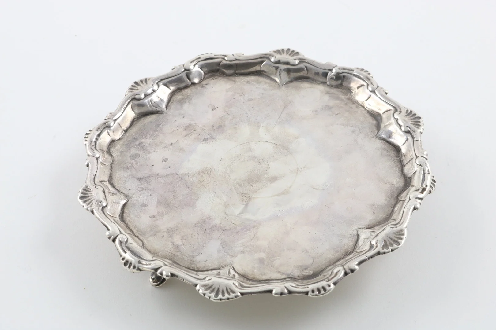 A GEORGE III SMALL SALVER OR WAITER. — Silver — Lawrences Auctioneers
