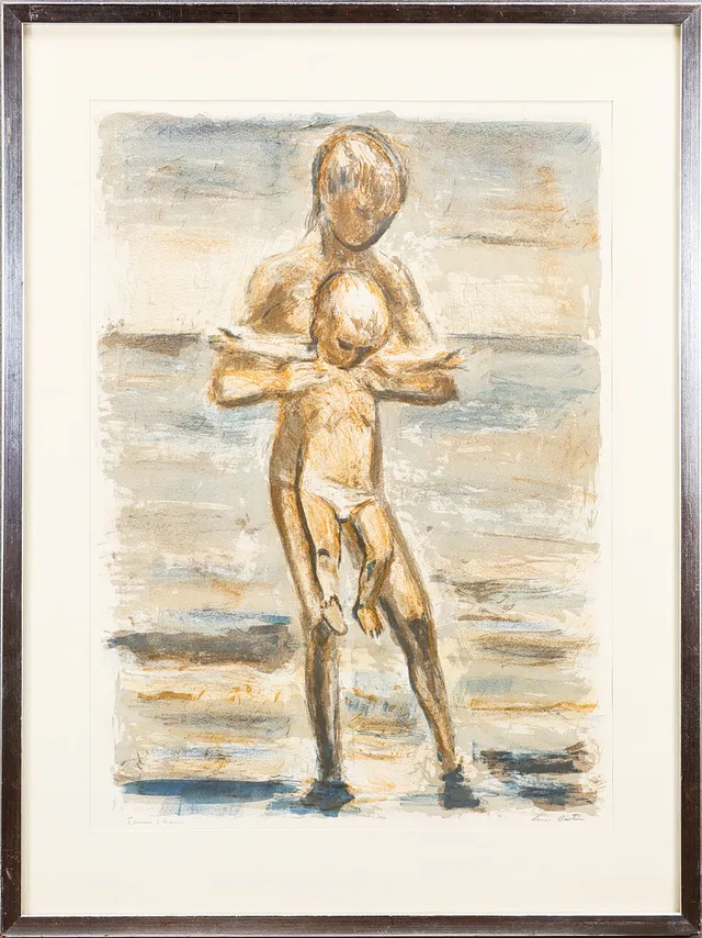 LOUIS BASTIN. På badstranden.