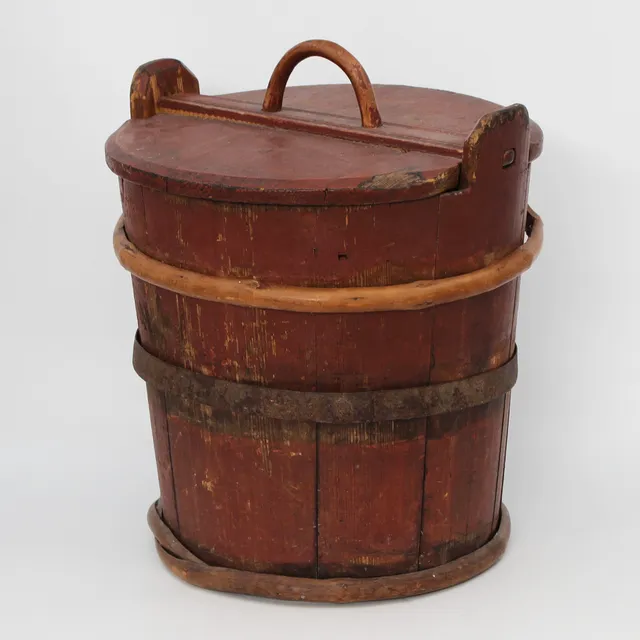 LAGGKÄRL, 1800-TAL, ORIGINALMÅLNING.