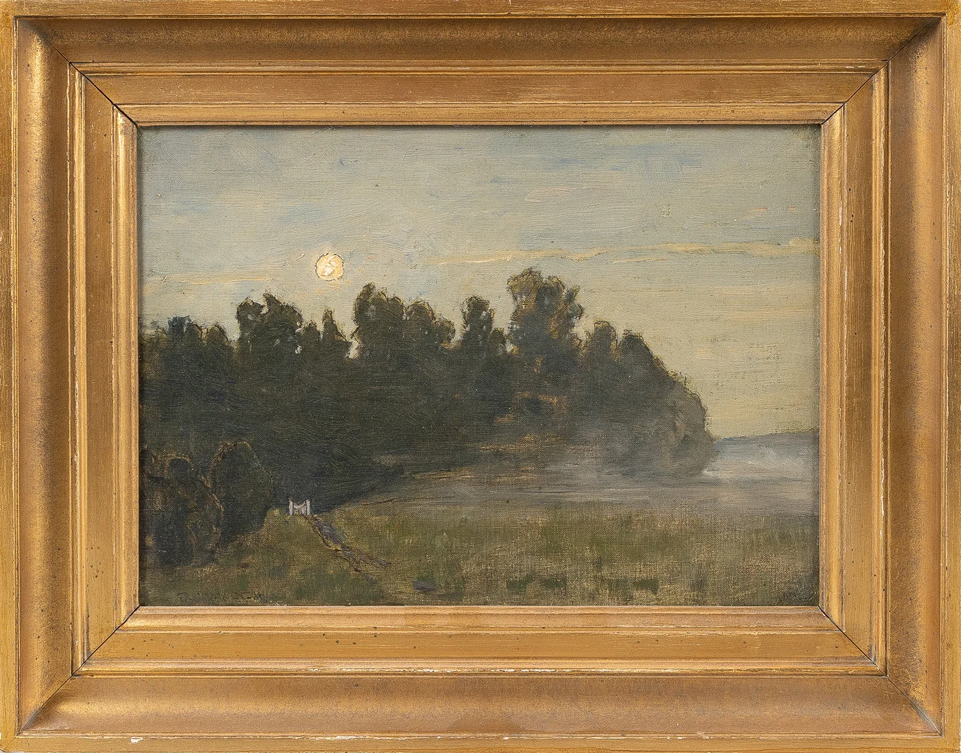 REINHOLD NORSTEDT. "Skiss från Näset-Tullgarn", olja på pannå. — Paintings — Stockholms Auktionsverk Helsingborg