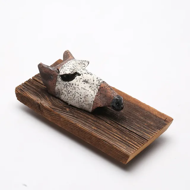 HENRIK ALLERT. Hästhuvud, Väggskulptur, keramik, signerad.