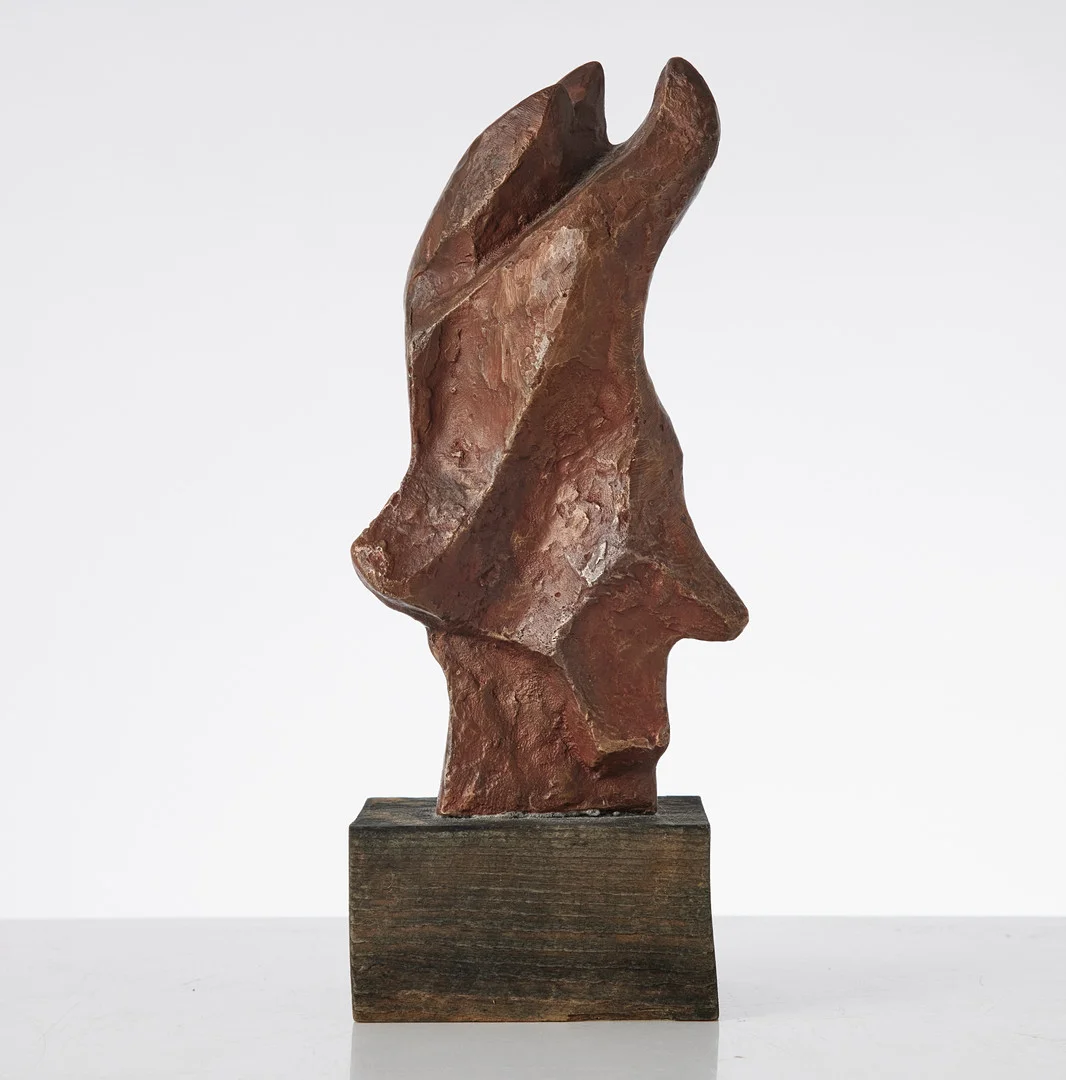 WIVE LARSSON. "Elden", skulptur, patinerad brons, signerad samt numrerad 3/7. — Sculptures & Bronzes — Stockholms Auktionsverk Magasin 5