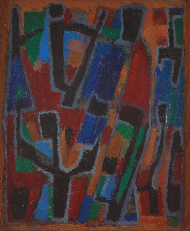 Alfred Manessier, "Deux arbres".